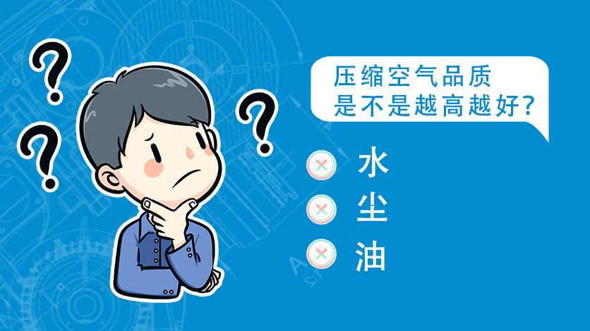 壓縮空氣品質是不是越高越好？